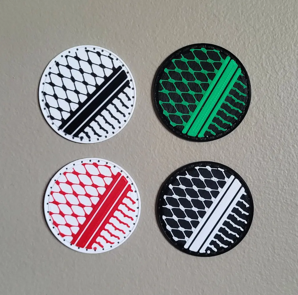 Keffiyeh 3d Printed Sew on Patch