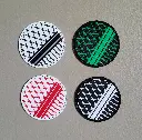 Keffiyeh 3d Printed Sew on Patch