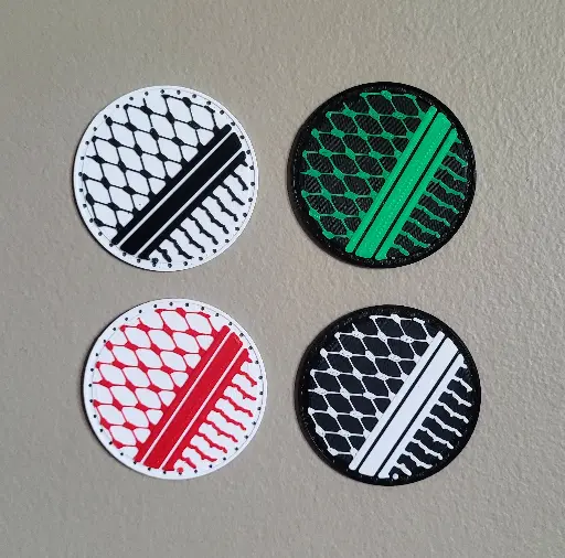 Keffiyeh 3d Printed Sew on Patch